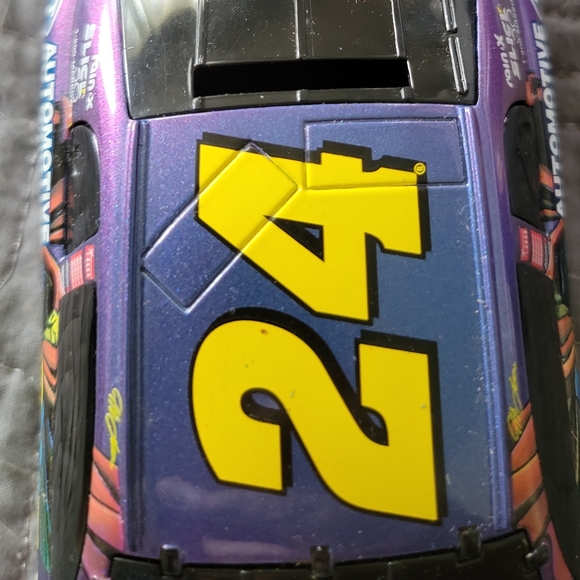 1999 Jeff Gordon Dupont/Superman ChromaLusion diecast bank, in box - Picture 2 of 16